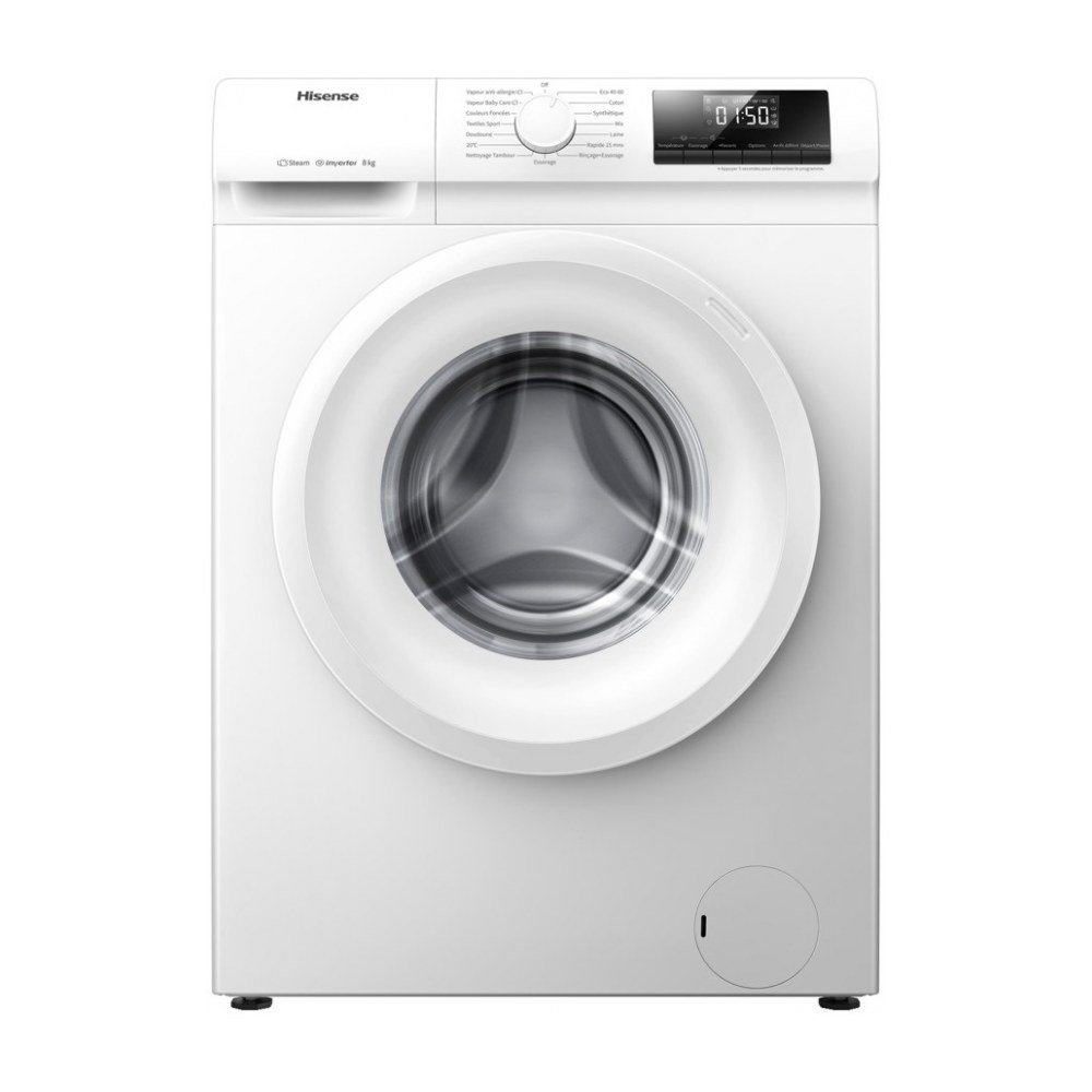 Hisense WFLE8014EVM Frontlader-Waschmaschine 8 kg